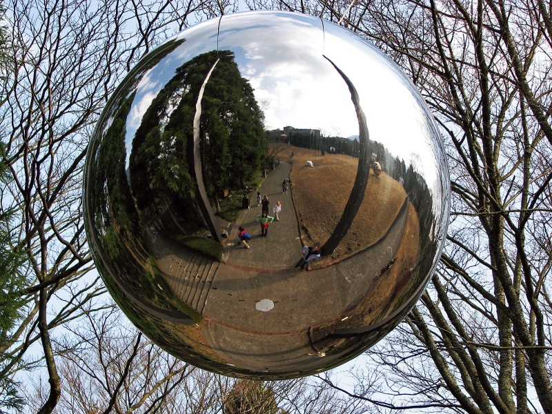 hakone open air museum mirror ball japan