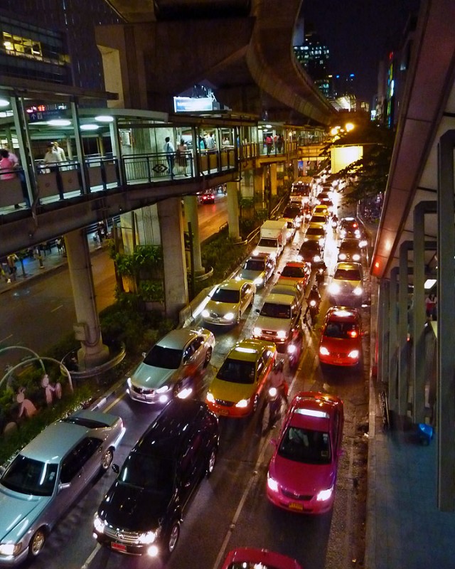 silom road bangkok thailand
