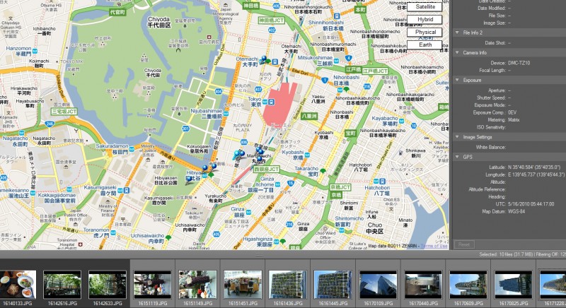 geotag gps camera find latitude longitude on map tag photos