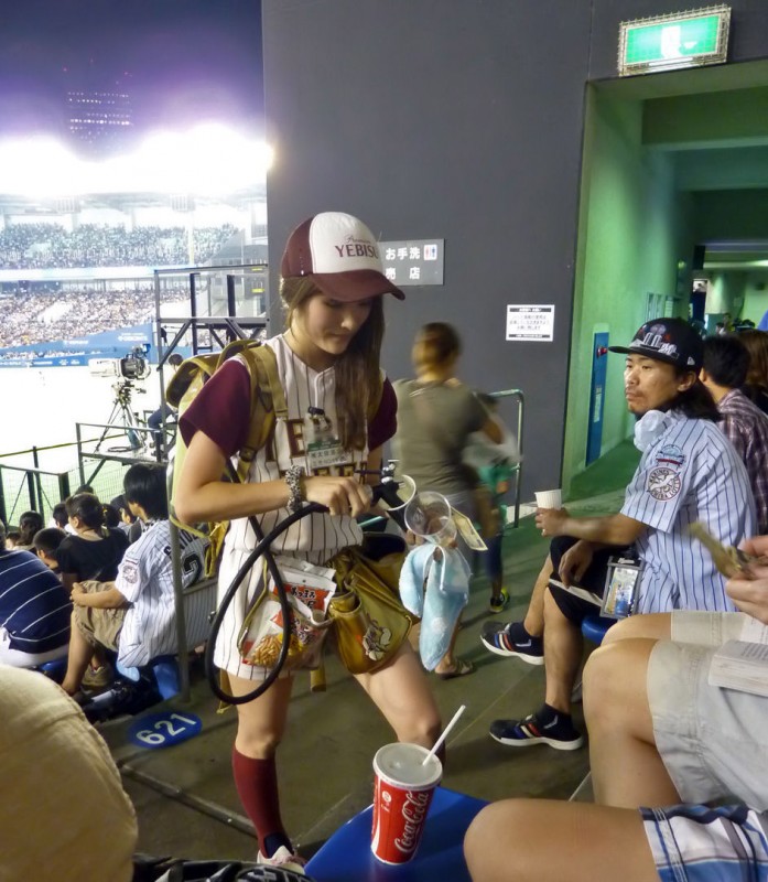 japan nippon professional baseball beer girl chiba lotte marines