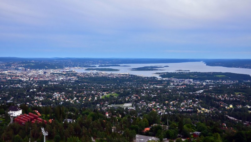 oslo norway oslo from Holmenkollbakken ski jump