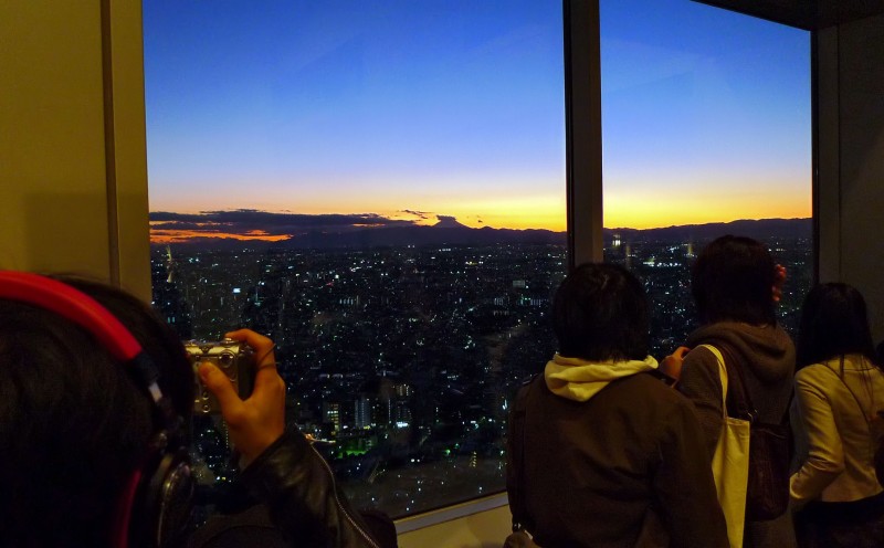 mount fuji sunset tokyo japan