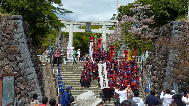 Takeda Jinja Kinen Shashin samurai commemorative photo