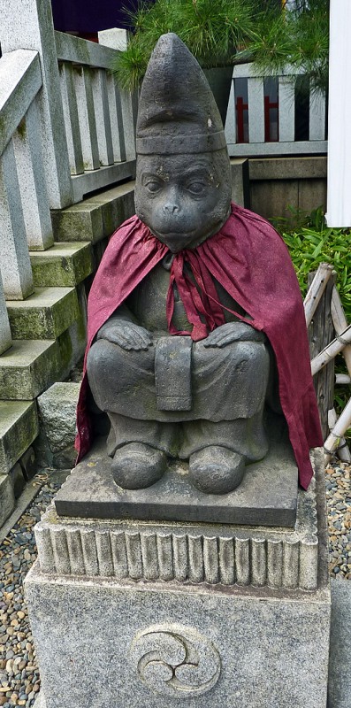 Sarugami Hie Jinja Tokyo monkey god statue 猿神像 日枝神社