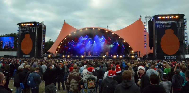 roskilde festival santa hats red stocking