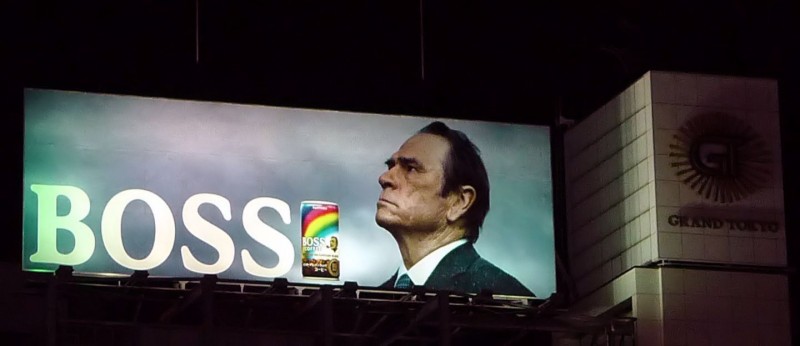 tommy lee jones boss coffee Tommy Lee Jones boss coffee japan advertising advertisement