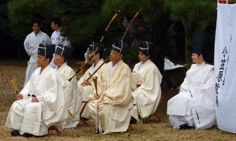 Coming of Age Day 成人の日 second Monday of January annual archery exhibition at Meiji Jingu 明治神宮