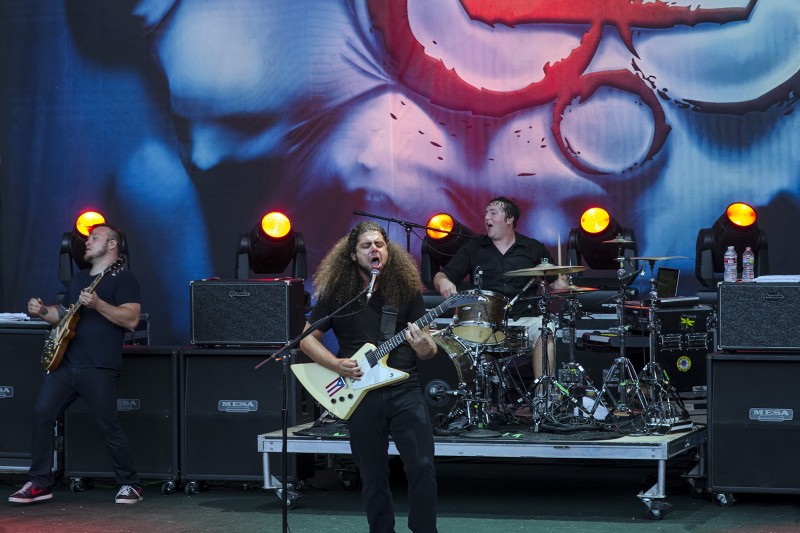 coheed and cambria Claudio Paul Sanchez shoreline amphitheatre Claudio Sanchez coheed and cambria iron maiden shoreline Travis Stever Josh Eppard