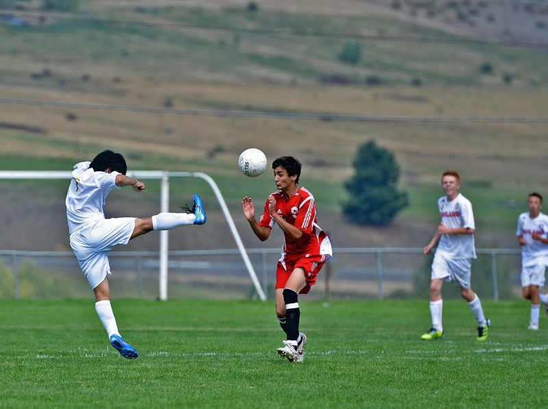 ashland high school soccer ball to the head karate kick football