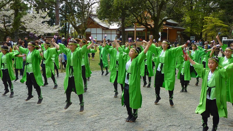 shingen takeda jinja yamanashi dance japan