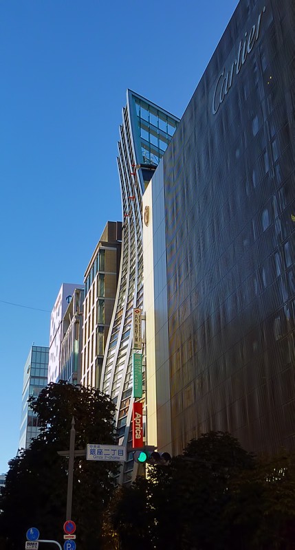 ginza buildings cartier tokyo japan