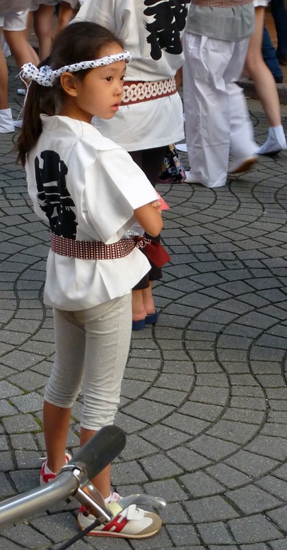 cute japanese girl at matsuri japan festival