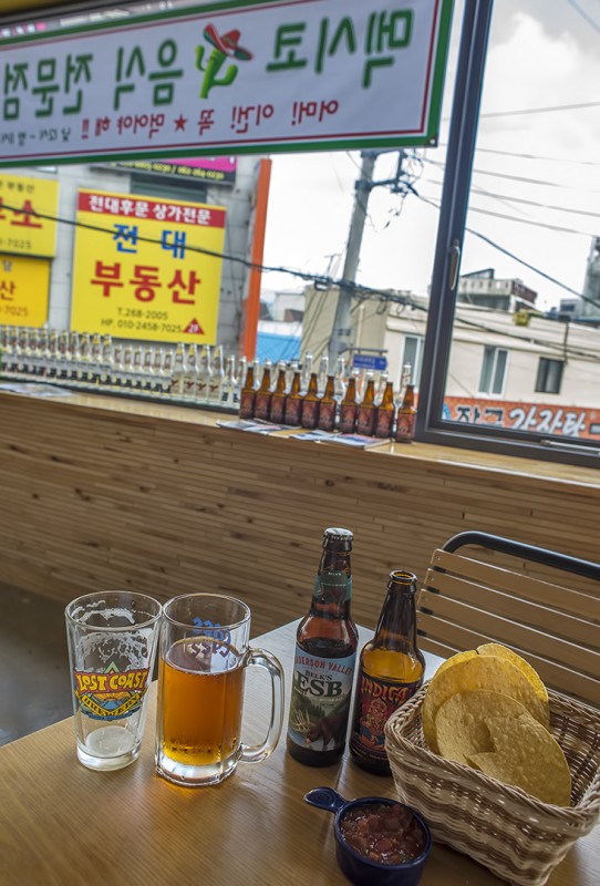 corona gwangju korea mexican food beer
