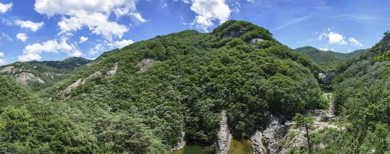 photomerge panorama jikso waterfall