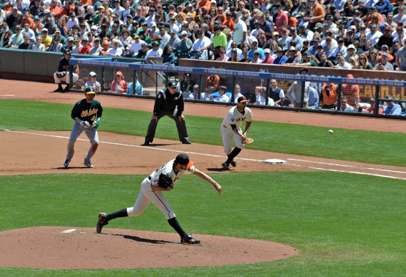 giants a's coco crisp barry zito san francisco at&t park