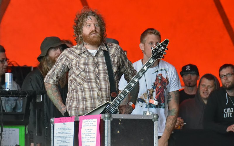 mastodon roskilde brent hinds about to hit the stage