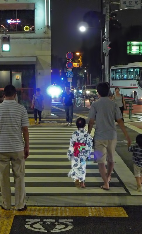 japanese girl in summer yukata