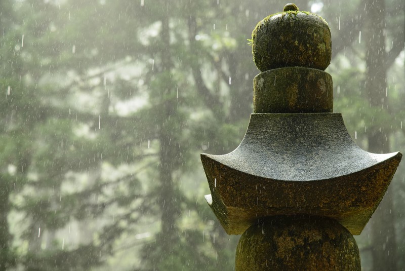 rain Okunoin 奥の院