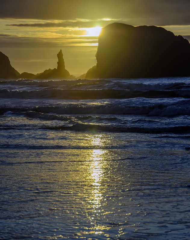 bandon oregon sunset