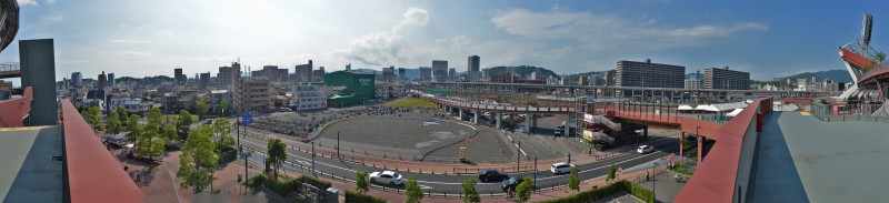 photomerge panorama from mazda zoom zoom stadium hiroshima