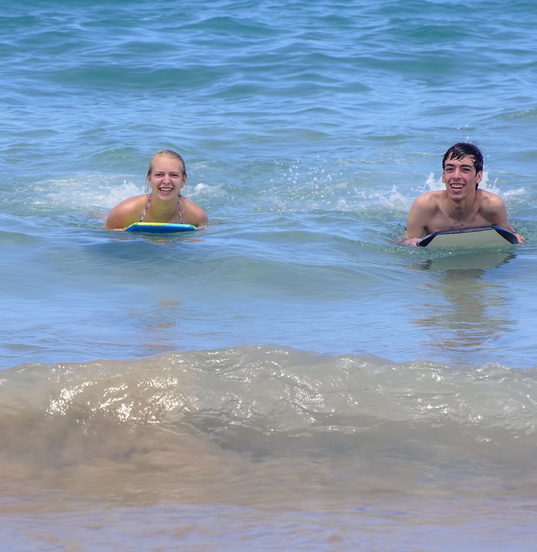 hapuna beach hawaii big island ellie ryan body board