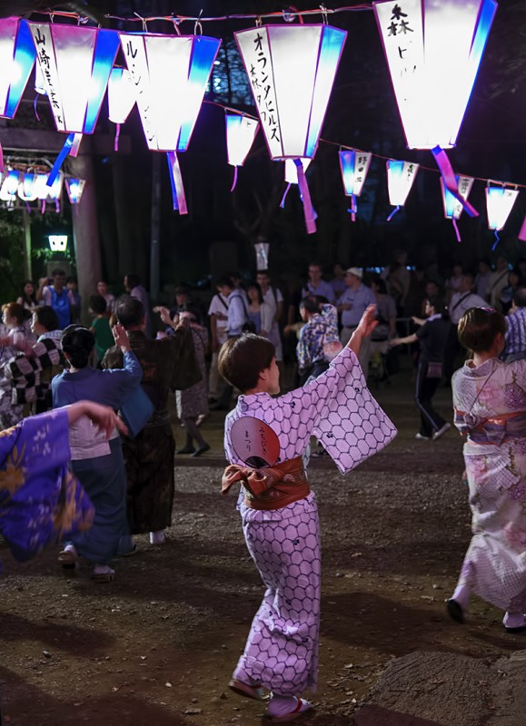 bon odori Nishikubo Hachiman Jinja Summer Festival (西久保八幡神社例大祭[夏祭り2013])