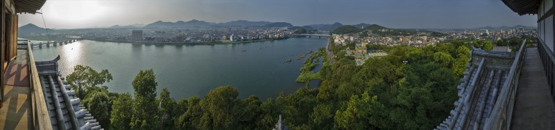 inuyama castle panorama photomerge