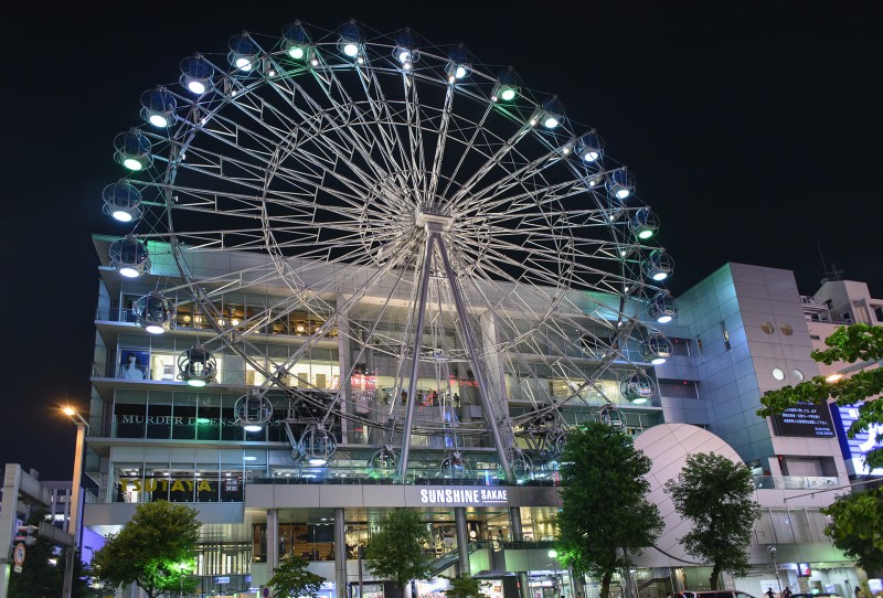 Sunshine Sakae ferris wheel nagoya night