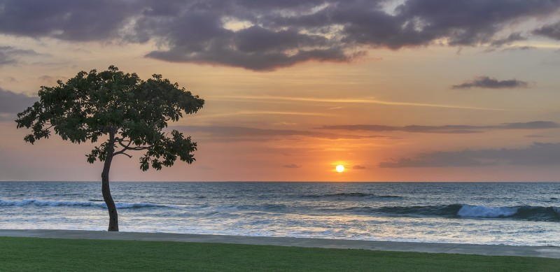 hawaii four season sunset big island