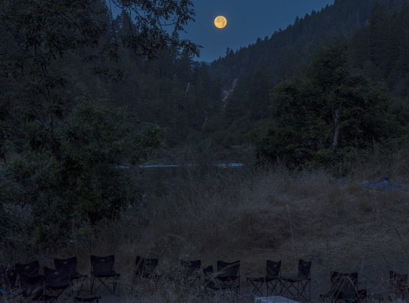full moon set smoke rogue river