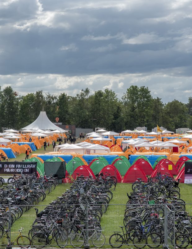 roskilde festival bikes tents camping