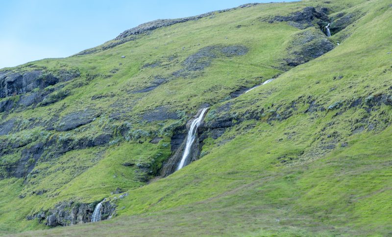 waterfall iceland near gluggafoss merkjarfoss