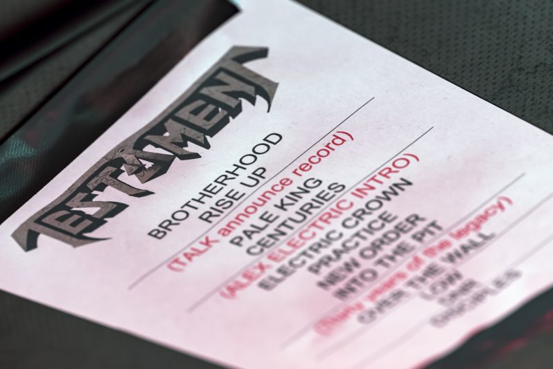testament gefle metal festival setlist