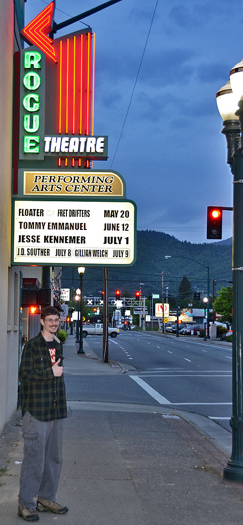 eric westerberg floater marquee grants pass rogue theatre