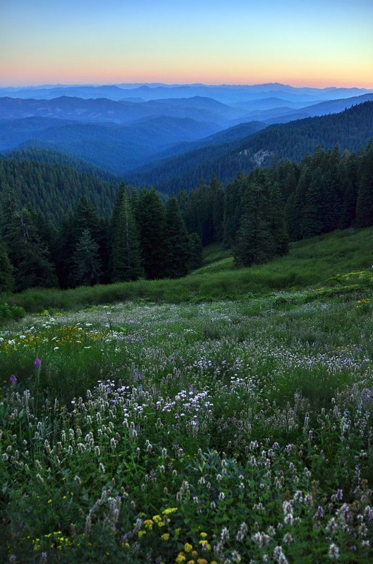 mt ashland sunset mount ashland oregon dusk