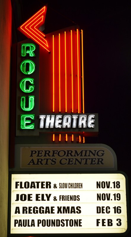 floater marquee rogue theatre grants pass oregon