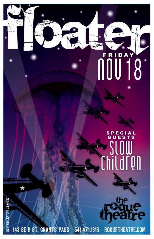 floater slow children tour poster concert