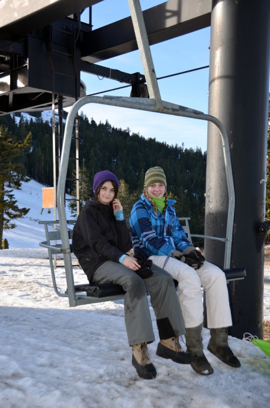 mt. ashland ski area chair lift snow