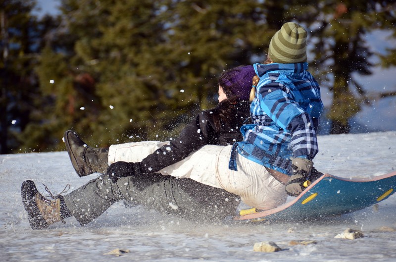sledding on mt. ashland sled runs mount ashland oregon