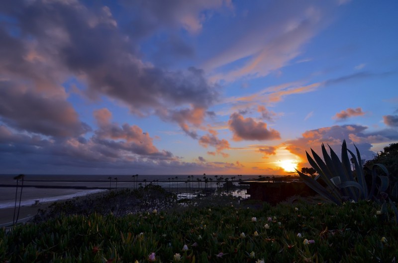 newport beach stormy sunset Corona del Mar southern california stormy sunset