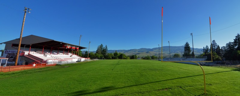 ahs football panorama ashland oregon high school football field