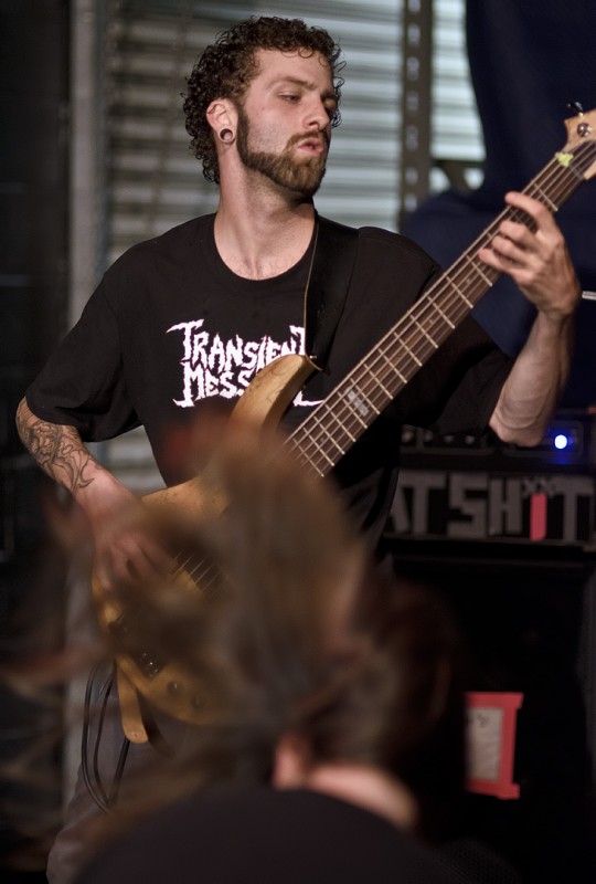 braxton Exsanguination musichead medford bass braxton on bass guitar for exsanguination brookings oregon