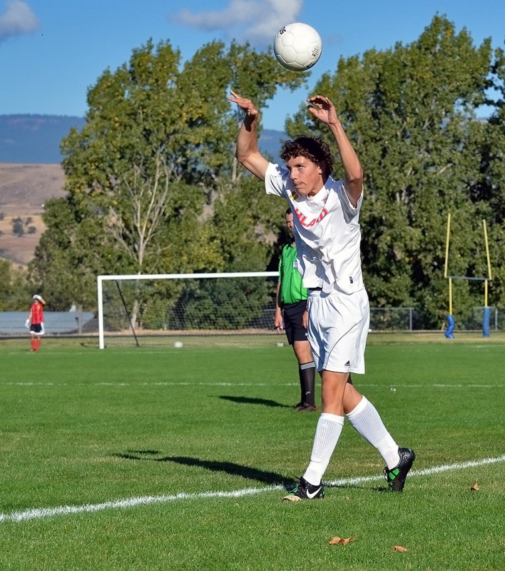 ball throw in ahs jv soccer throw in soccer ball