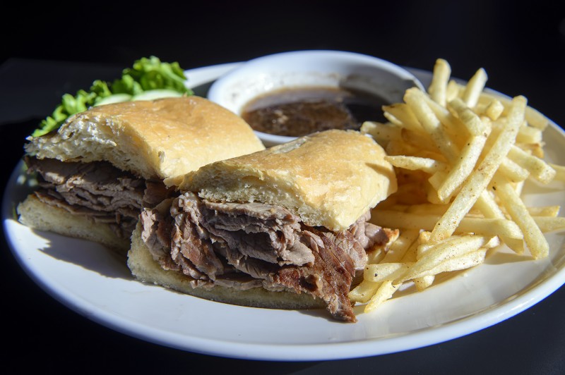 french dip au jus club 66 ashland oregon menu directions Uzi’s Underground Music Cafe