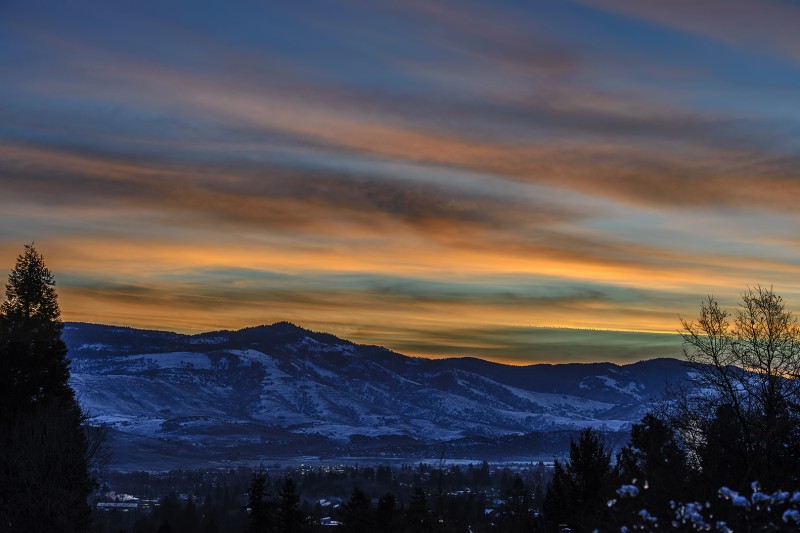 frozen ashland sunrise