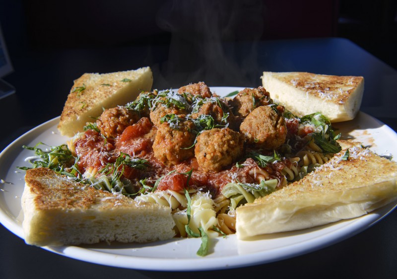 club 66 spaghetti marinara meatballs garlic bread 1951 ashland street oregon