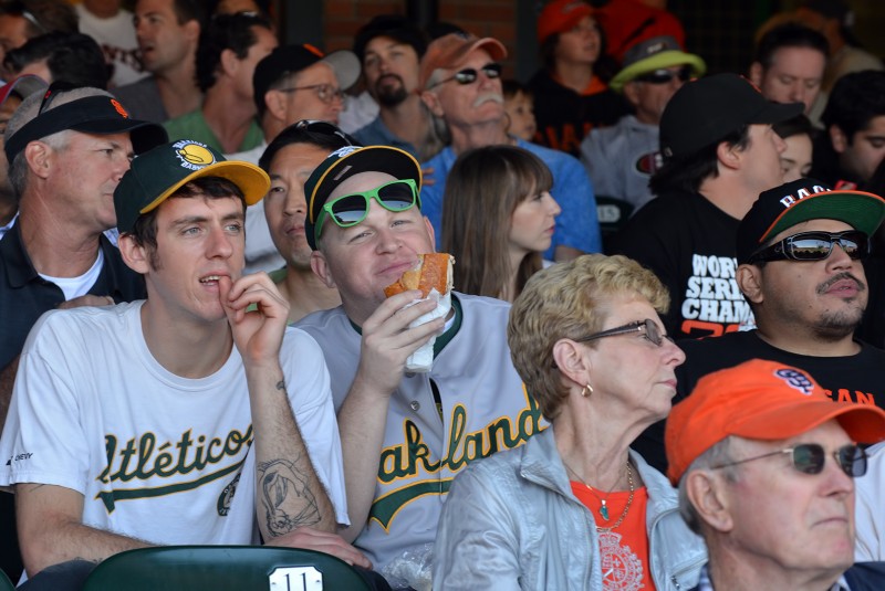 A's fans in AT&T Park