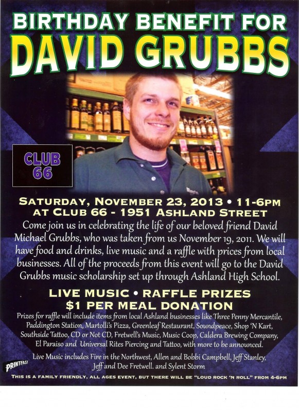 david grubbs birthday benefit