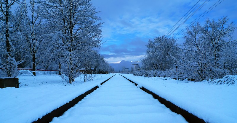 snow on the tracks ashland oregon