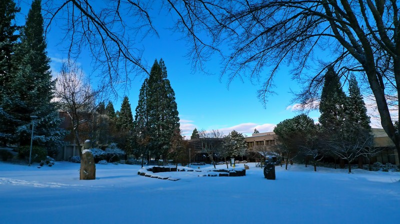 SOU snow southern oregon university winter